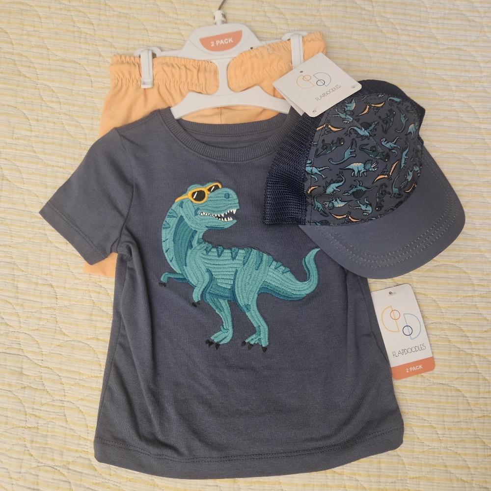 Flapdoodles Dinosaur Set + Baseball Cap!